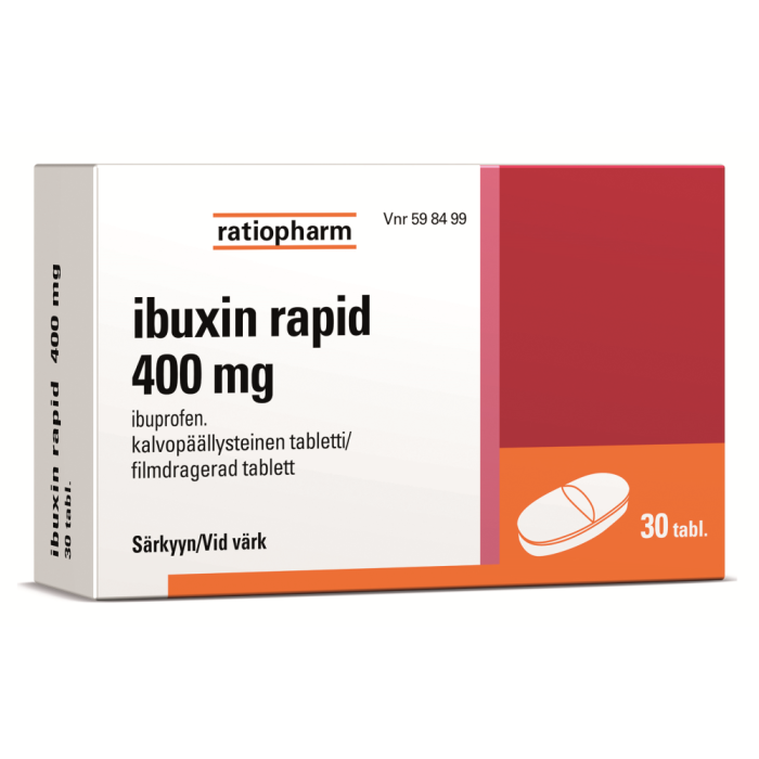 IBUXIN RAPID tabletti, kalvopäällysteinen 400 mg 30 fol kuva 2