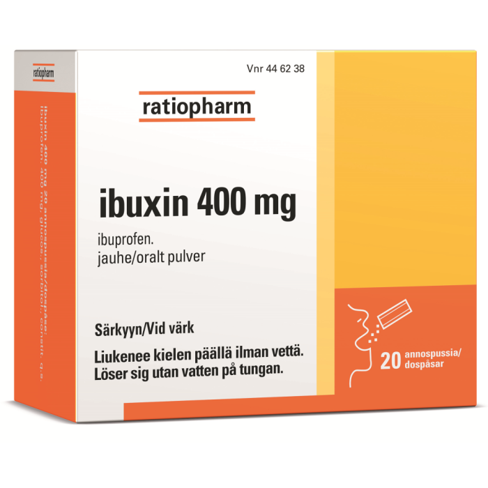 IBUXIN jauhe 400 mg 20 kpl kuva 2