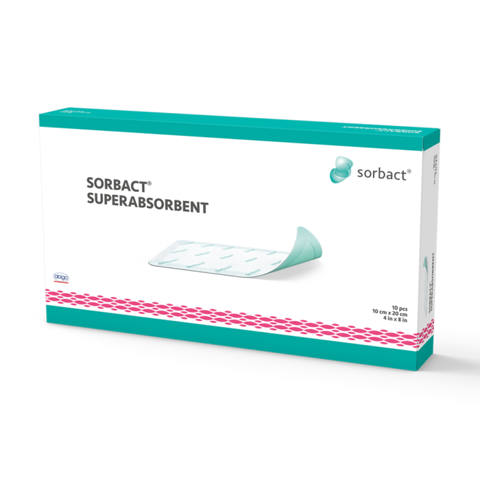 Sorbact Superabsorbent 10cm x 20cm CE 98502 10 KPL