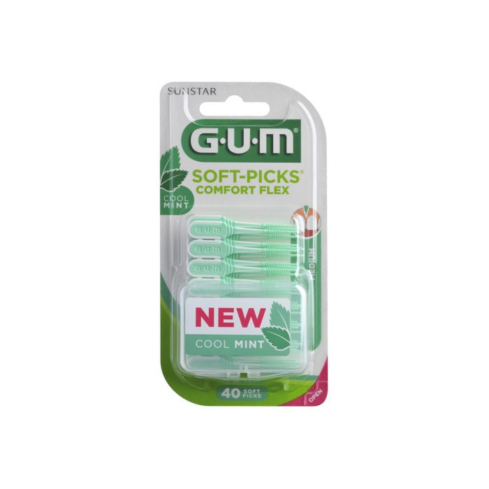 GUM Soft-Picks Comfort Flex Mint Medium harjatikku 40 kpl kuva 2