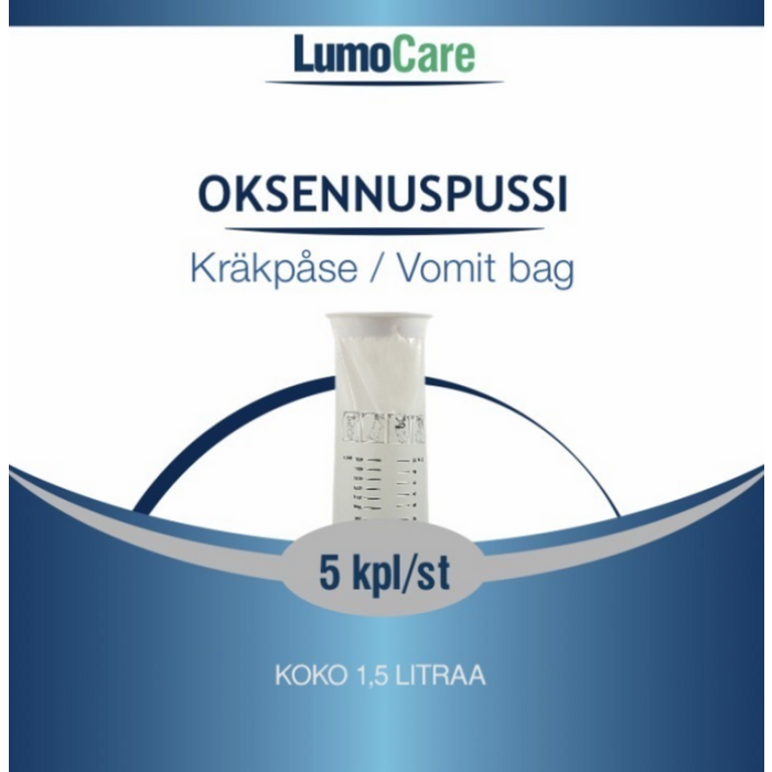 Lumocare oksennuspussi 5 kpl