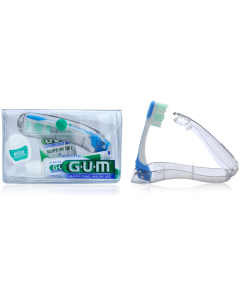 GUM ORIGINAL WHITE TRAVEL KIT HARJA,TAHNA,LANKA,SOFT PICKS 1 KPL