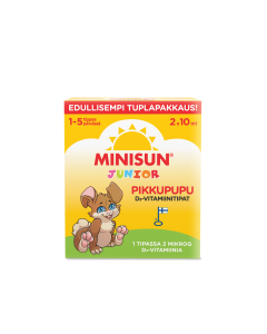 Minisun D-vitamiini tipat 2X10 ML