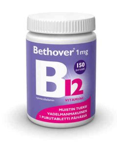 Bethover B12 1 mg Vadelma 150 TABL