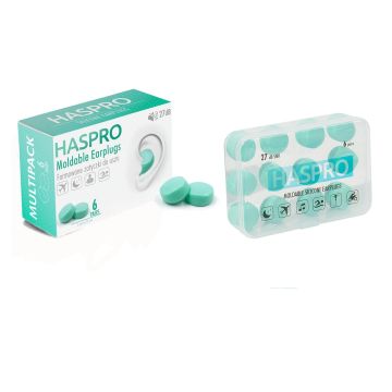 Haspro MOLDABLE silikonikorvatulpat mintunvihreä 6 paria