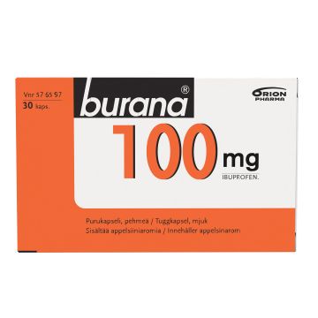 BURANA purukapseli, pehmeä 100 mg 30 fol
