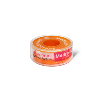 Medrull Transparent kiinnelaastari 1,25cmx500cm 1 kpl