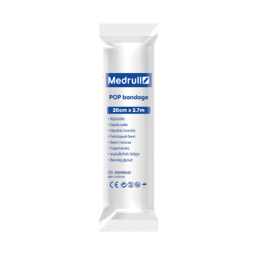 Medrull POP bandage kipsiside 20cm x 2,7m 1 kpl