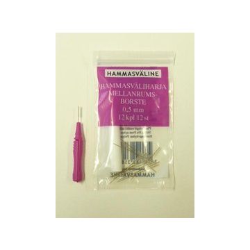 DOFT HAMMASVÄLIHARJA 0.5 MM LILA 12 KPL