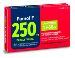 PAMOL F dispergoituva tabletti 250 mg 12 fol