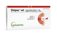 DOLPAC VET TABLETIT PIENILLE KOIRILLE 40,06/9,99/10 mg tabl (1-6 kg)10 fol